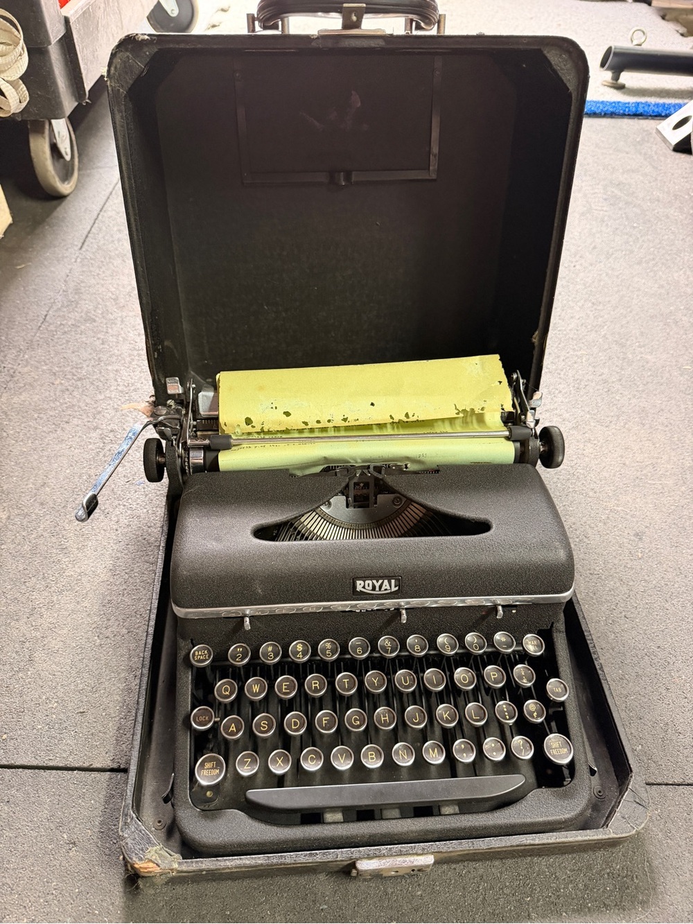 The Royal Vintage Manual Portable Typewriter is a classic